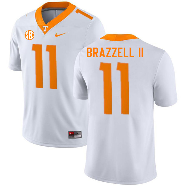 Men #11 Chris Brazzell II Tennessee Volunteers College Football Jerseys Stitched-White